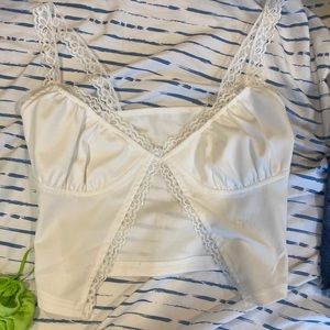 White lace top